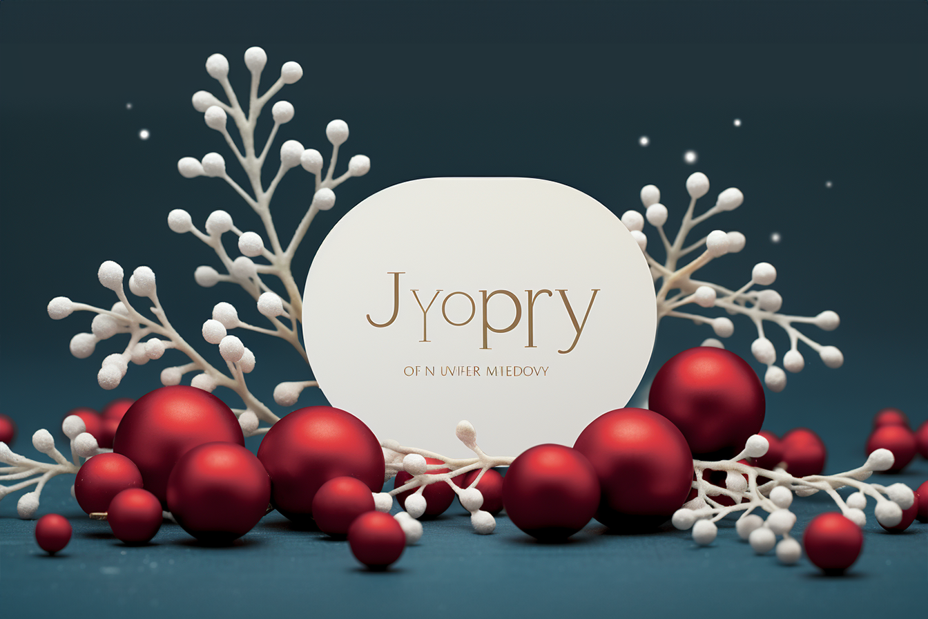 Sleek Red & White Holiday Spray