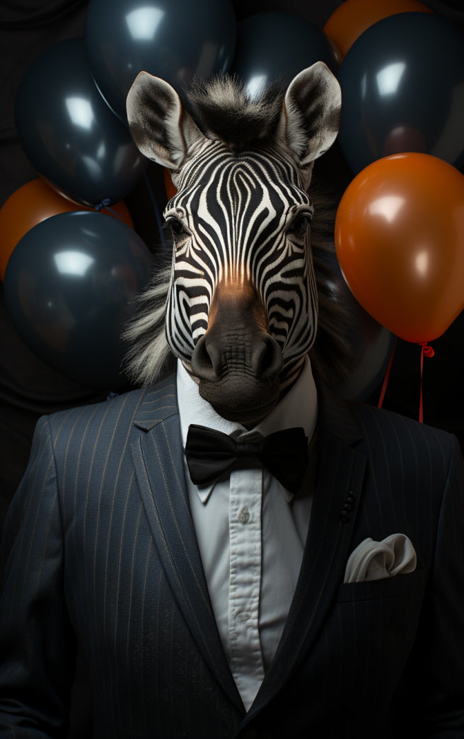 Zebra Suited Up For A Celebration