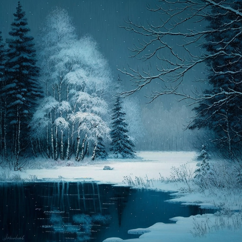 Stillness In The Serene Night Landscape