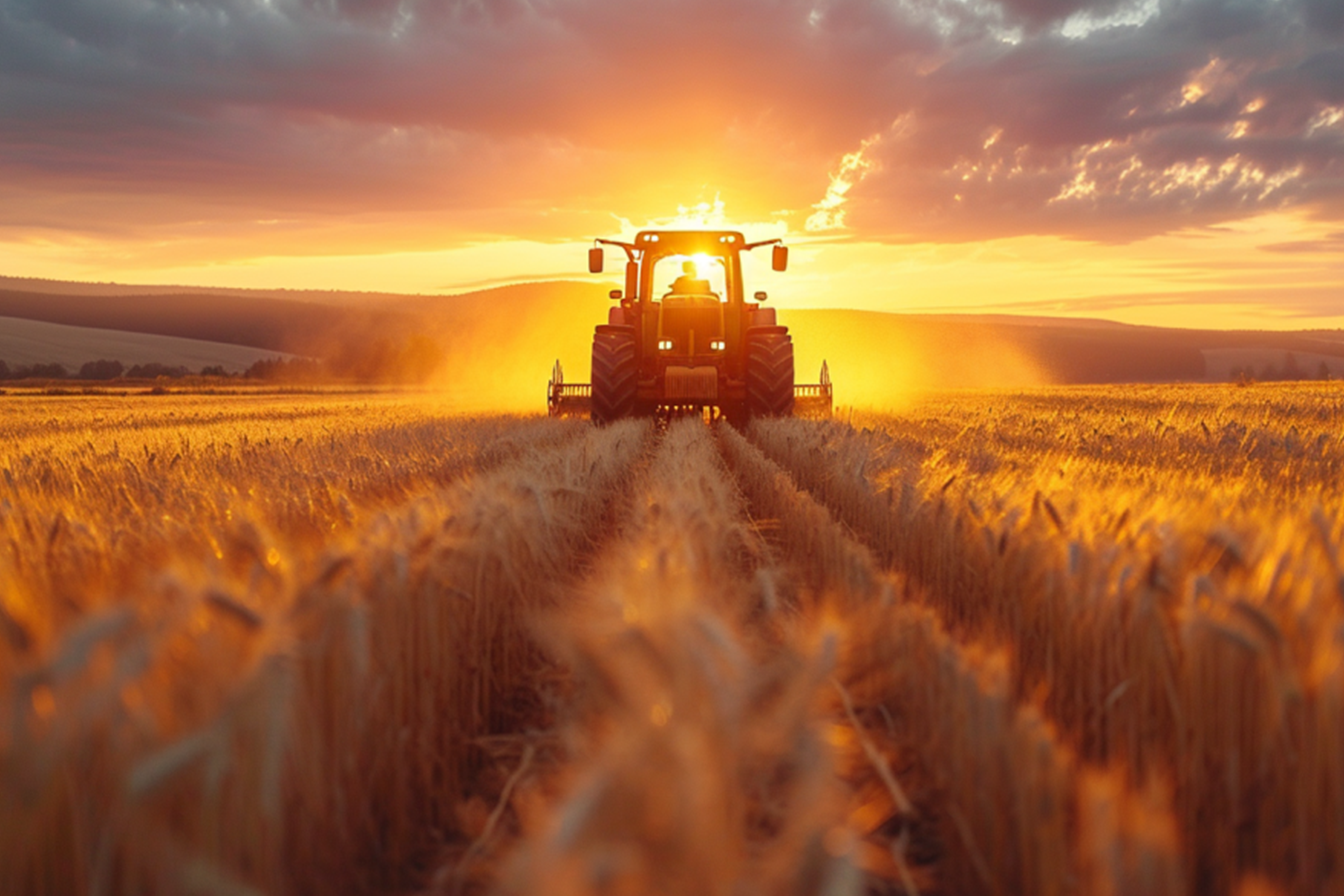 Agriculture & Farming Harvesting Wheat