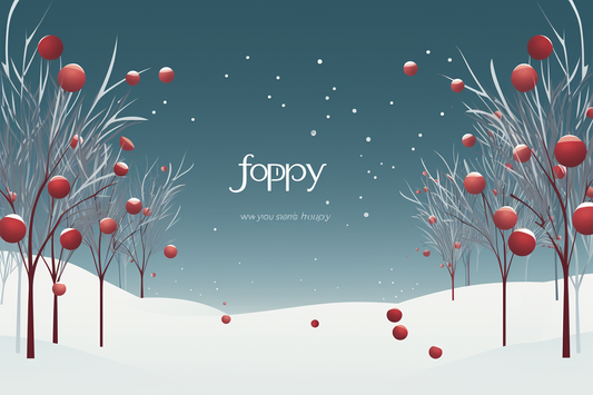 Winter White & Red Globes Minimalist