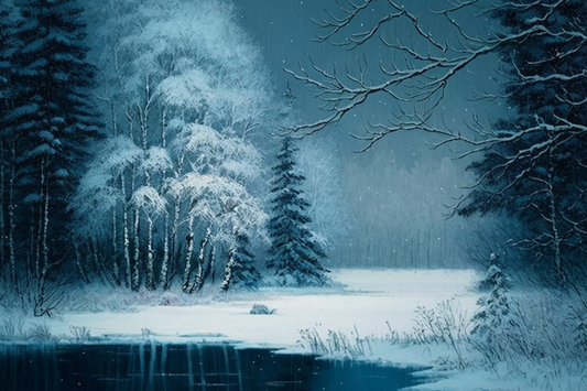 Stillness In The Serene Night Landscape