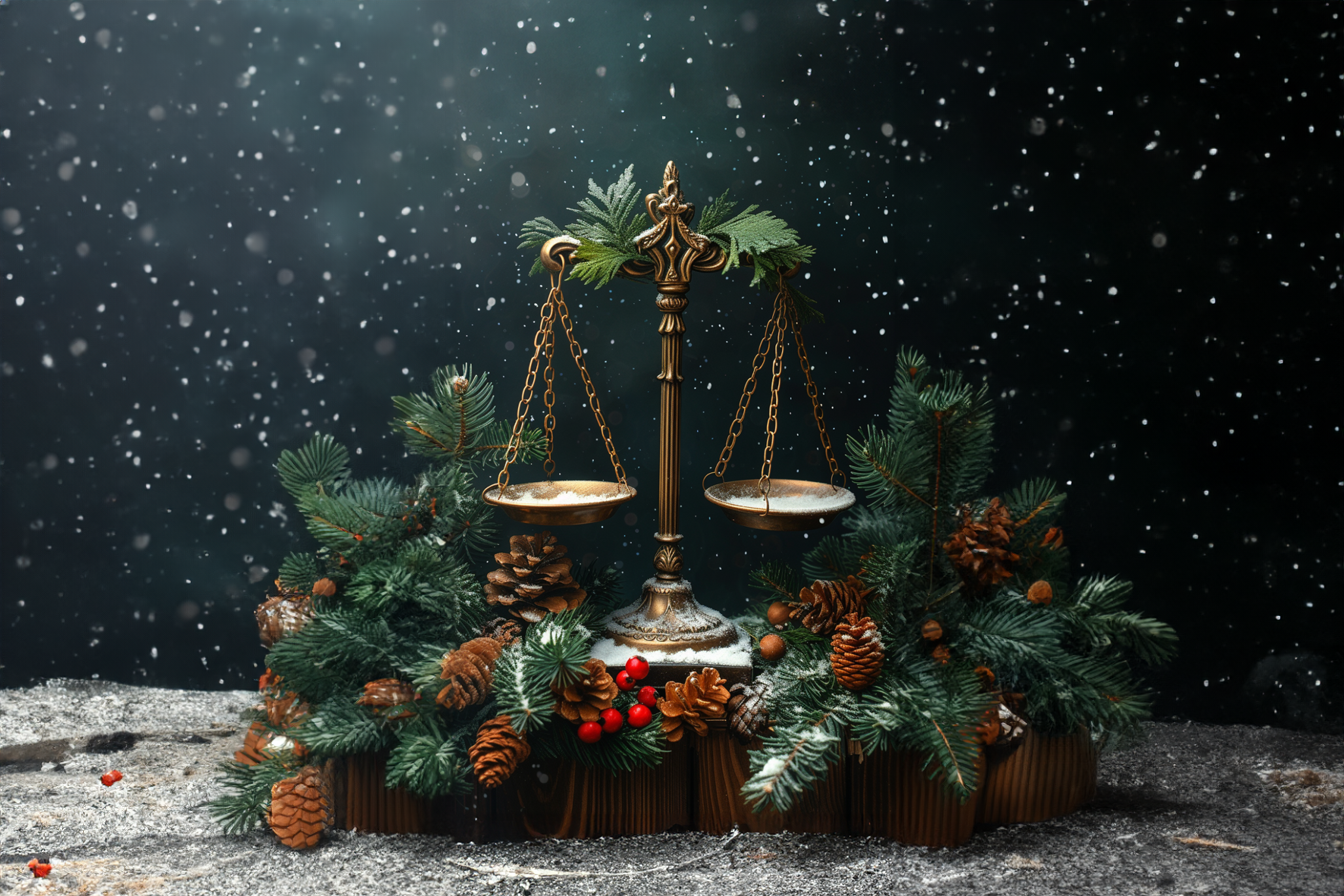 Legal Scales Of Justice Evergreen Scene