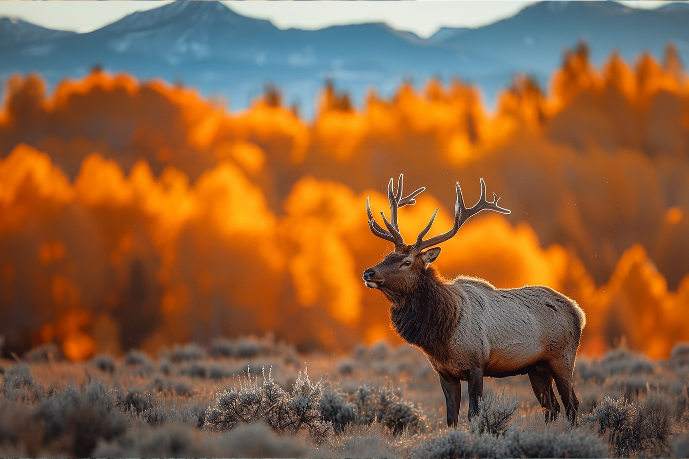 National Parks Oregon Elk In Fall