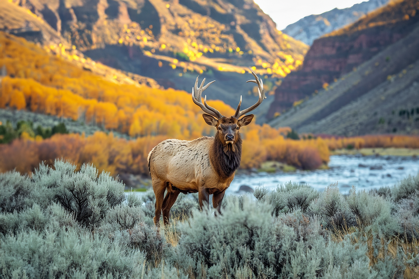 National Parks Crater Lake Oregon Elk