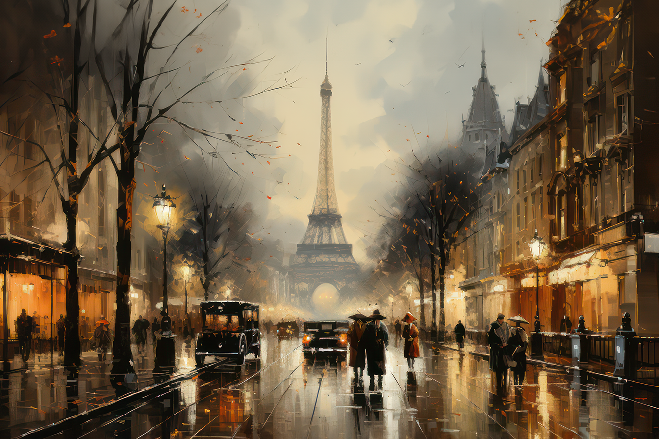 Nostalgic Paris City of Lights Vintage Streets